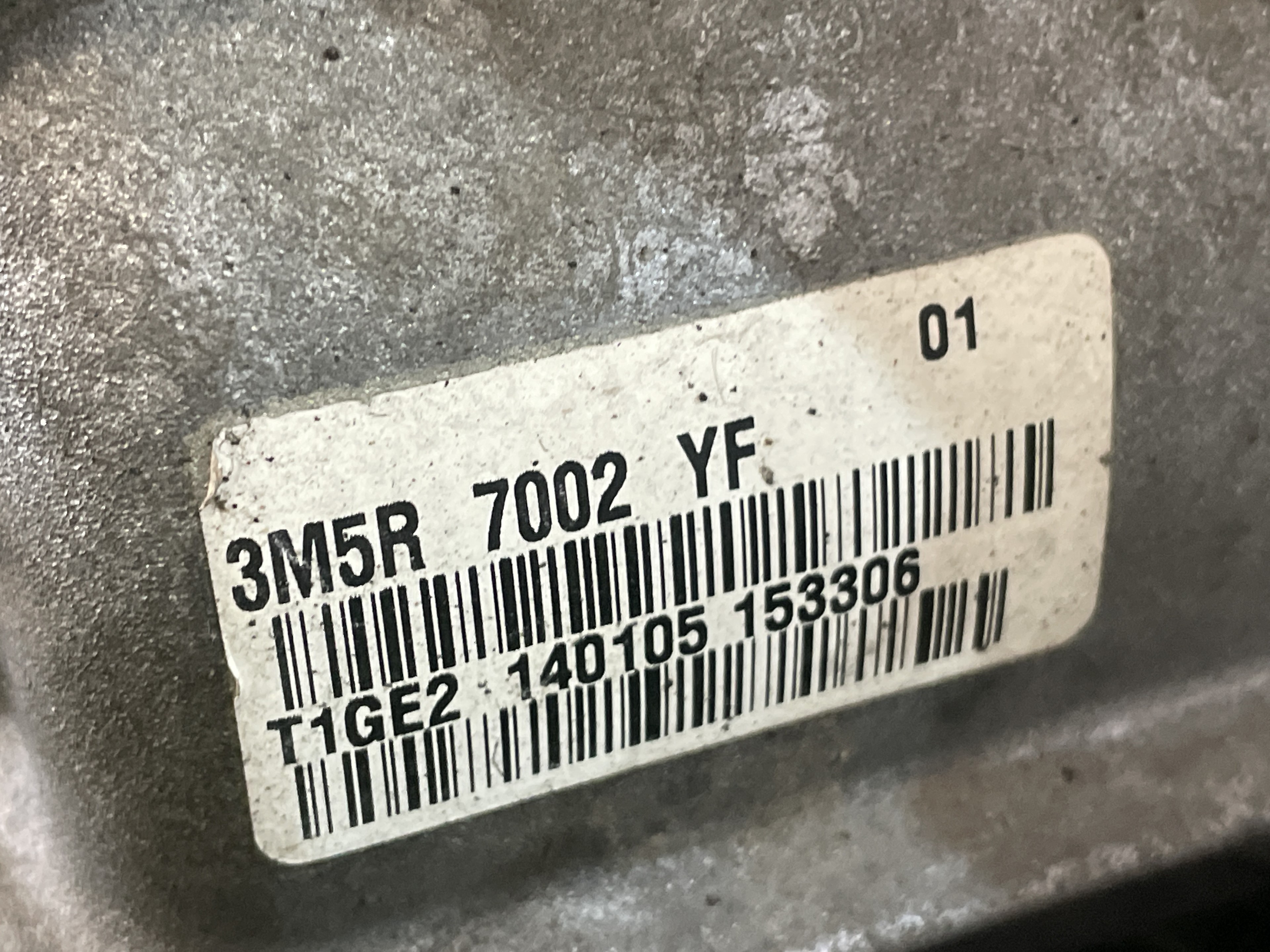 MAZDA 3 BK (2003-2009) Gearbox 3M5R7002YF 23548175