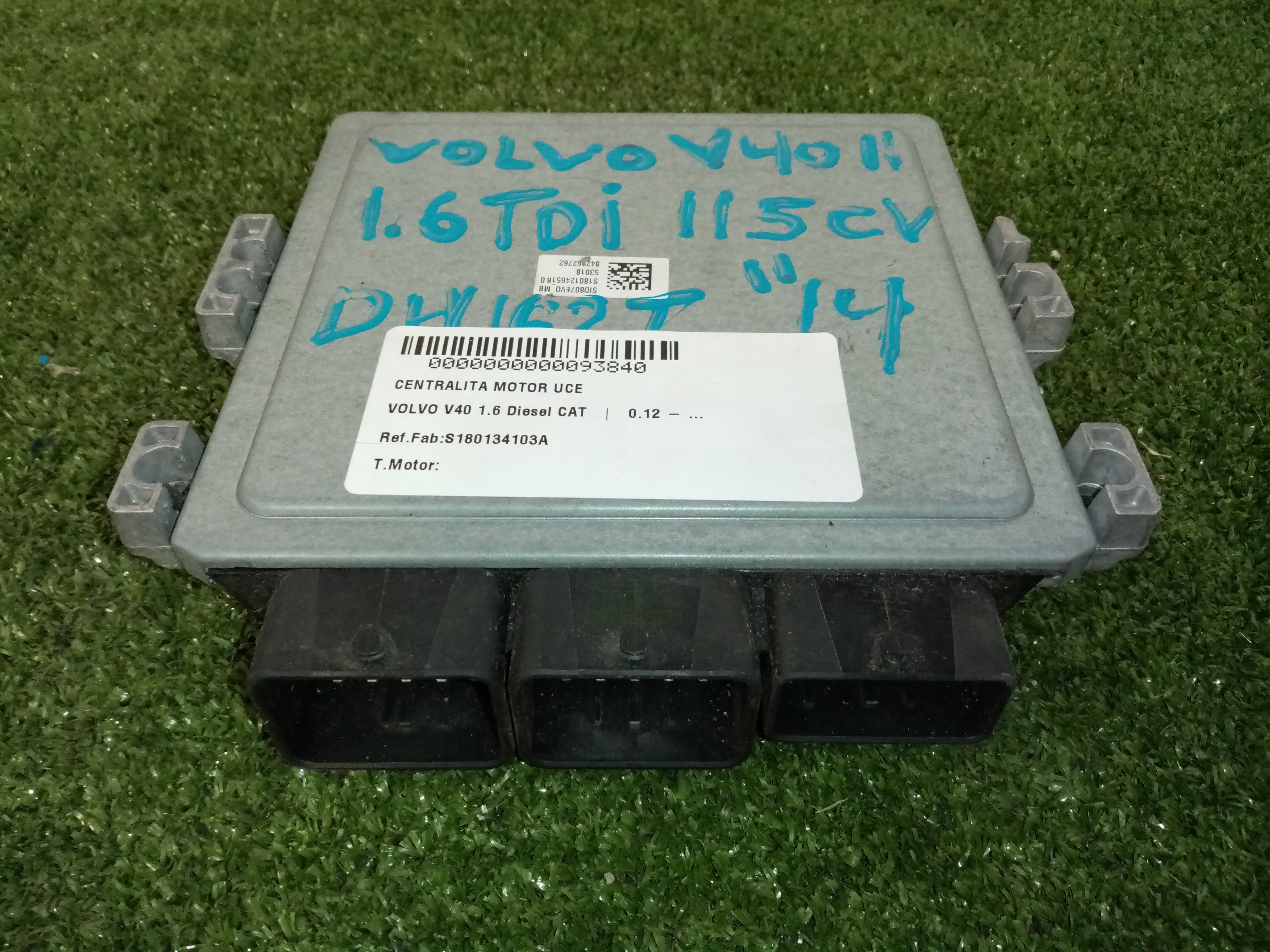 VOLVO V40 2 generation (2012-2020) Calculateur d'unité de commande du moteur S180134103A,SID807EVO 23546384