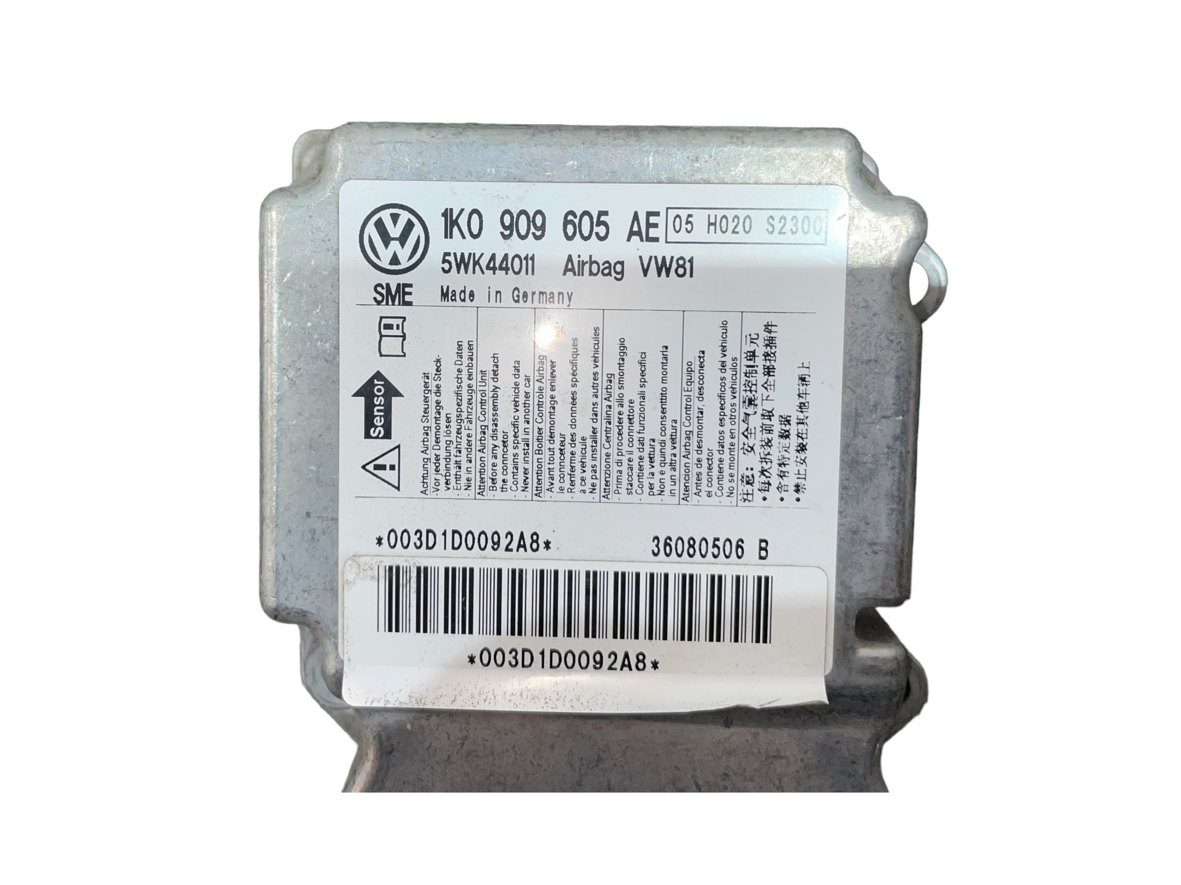 VOLKSWAGEN Scirocco 3 generation (2008-2020) Unitate de control SRS 1K0909605AE 24950984