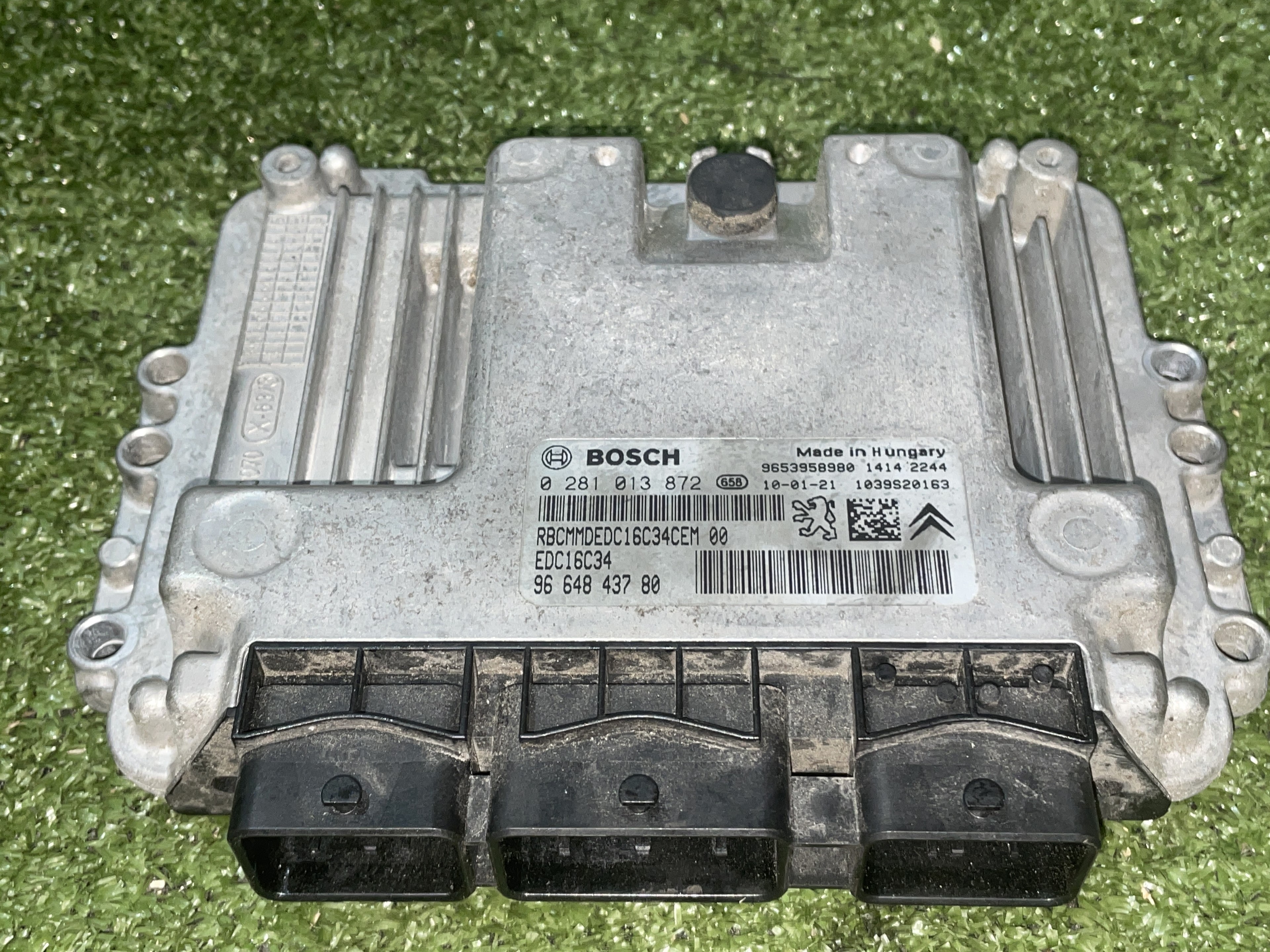 CITROËN Unitate de control motor 0281013872, 9664843780 23547575