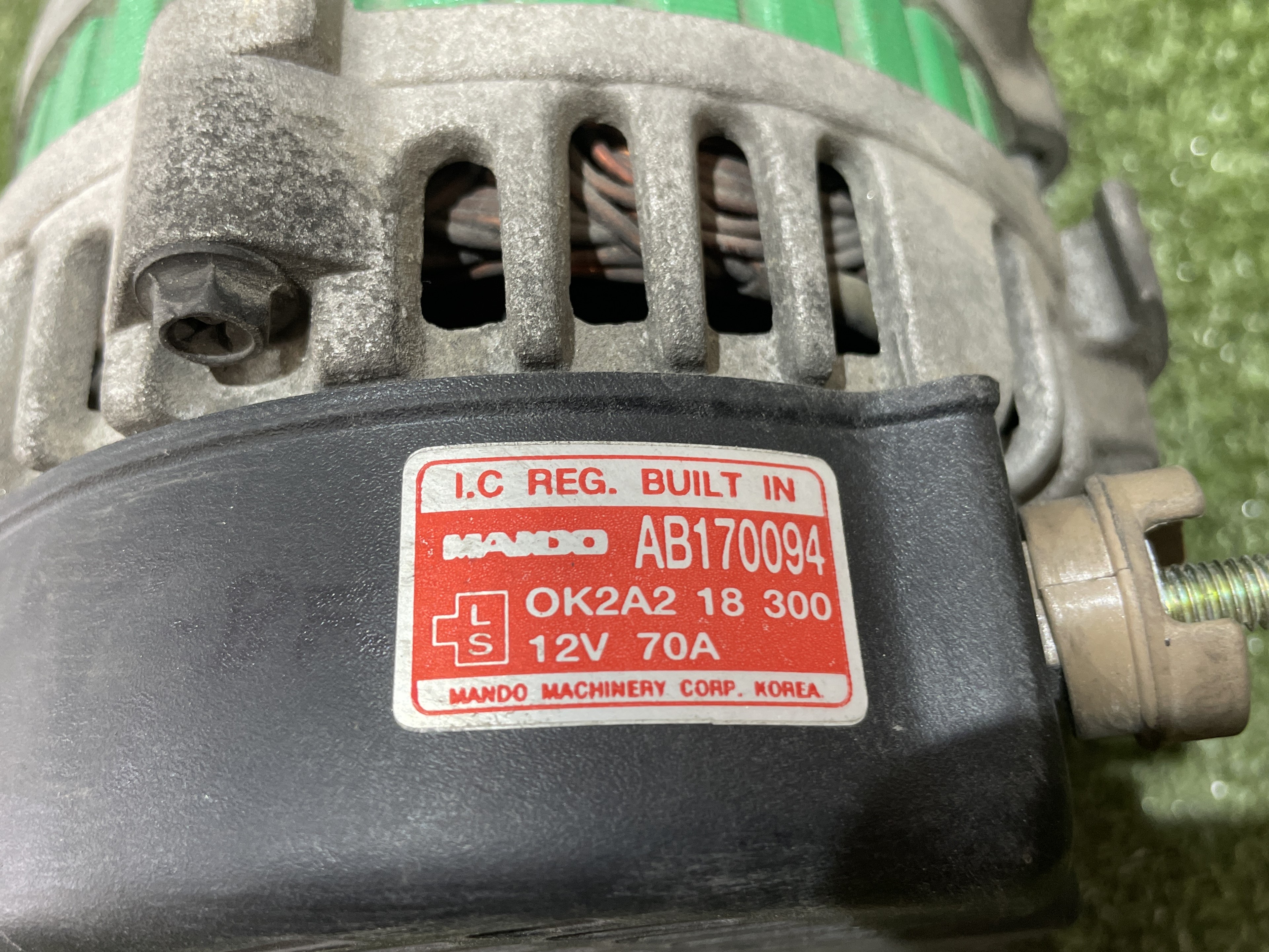 KIA Shuma 1 generation (1997-2001) Alternator AB170094, MANDO, OK2A218300 23554160