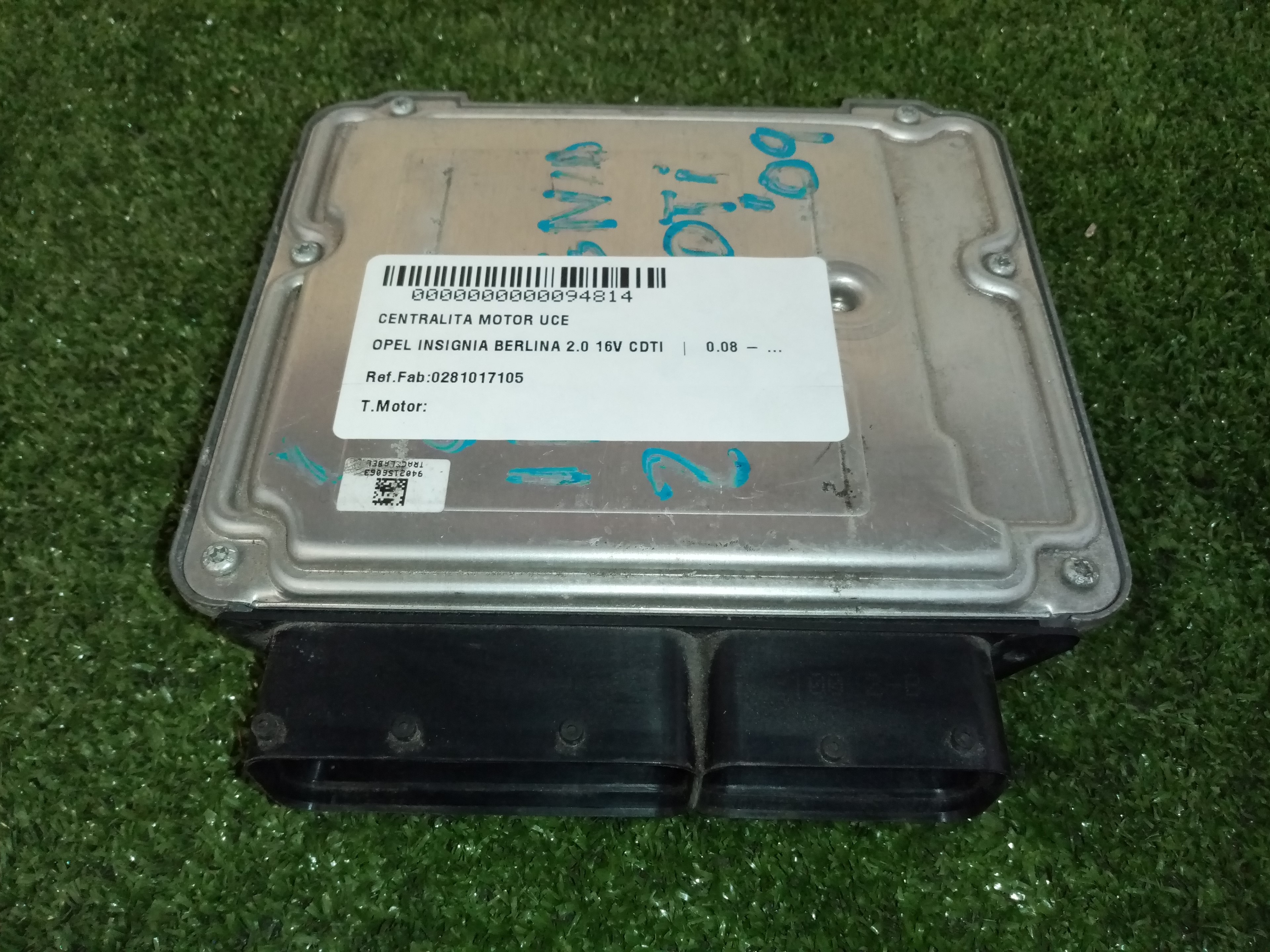 OPEL Insignia A (2008-2016) Engine Control Unit ECU 0281017105, 55576906, 55575349 23546863