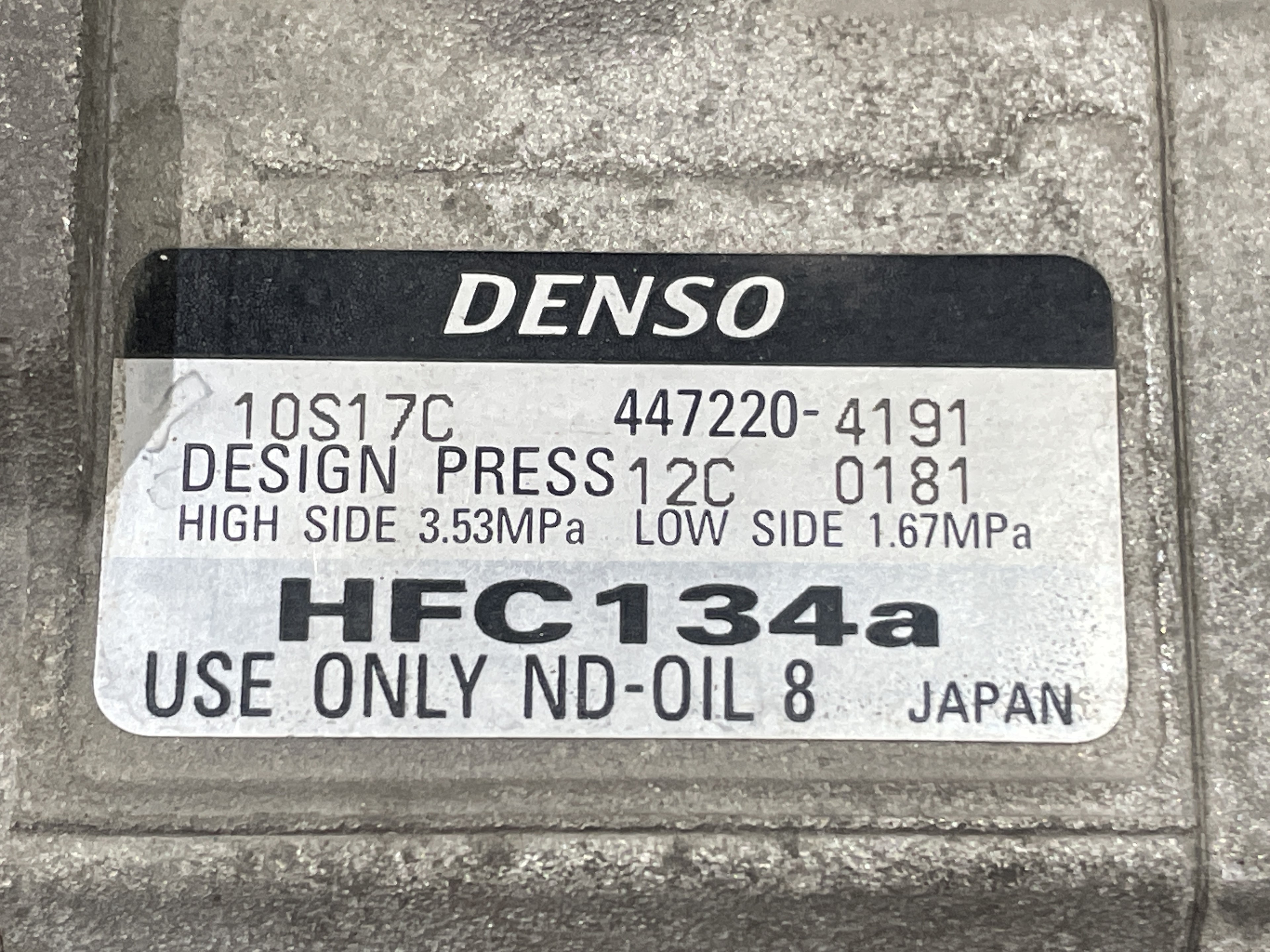 TOYOTA Previa 2 generation (2000-2006) Air Condition Pump DENSO, 4472204191, 4472204191 24950632