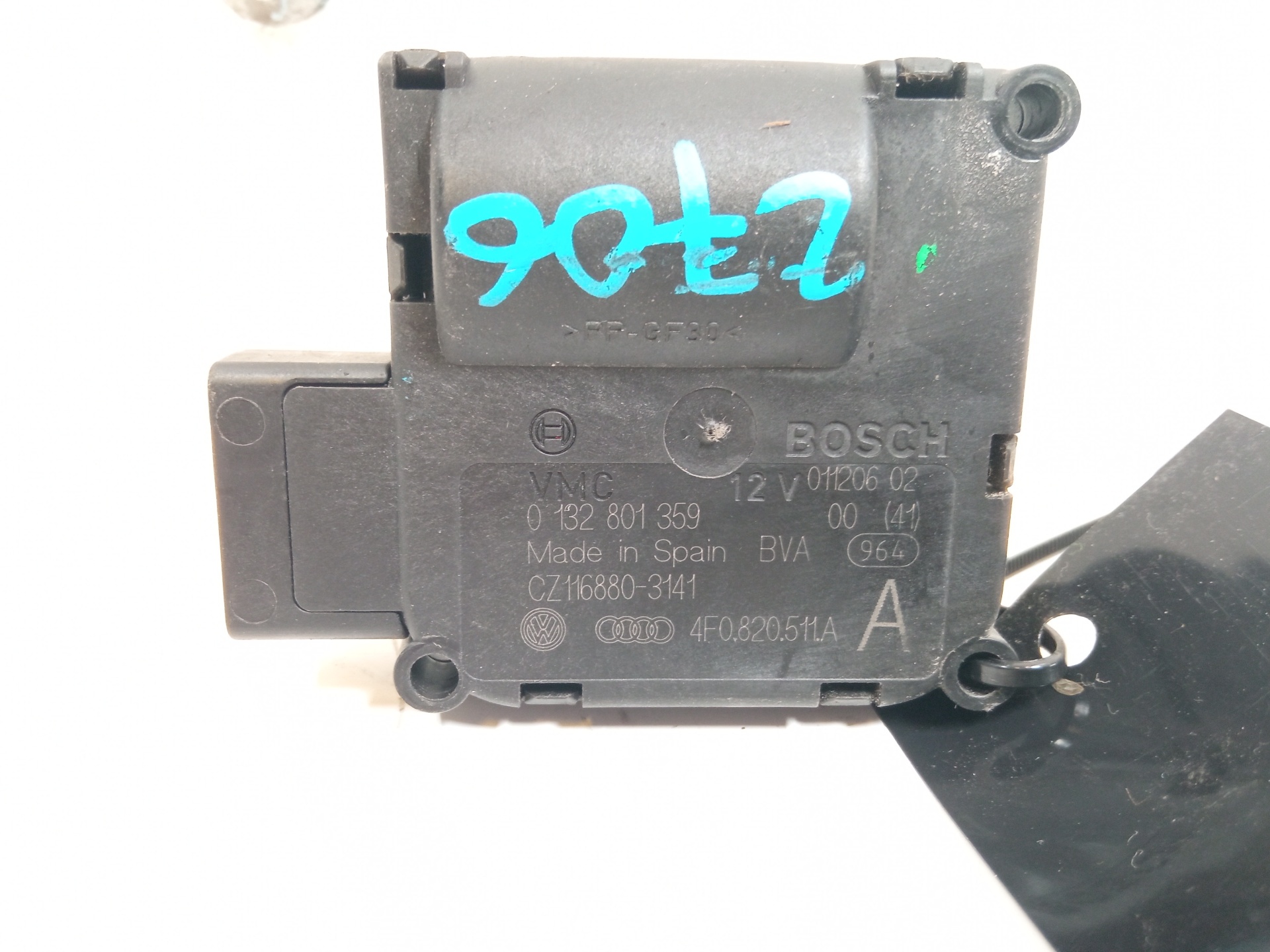 AUDI A6 C6/4F (2004-2011) Air Conditioner Air Flow Valve Motor 4F0820511A, 5PINES 24959137
