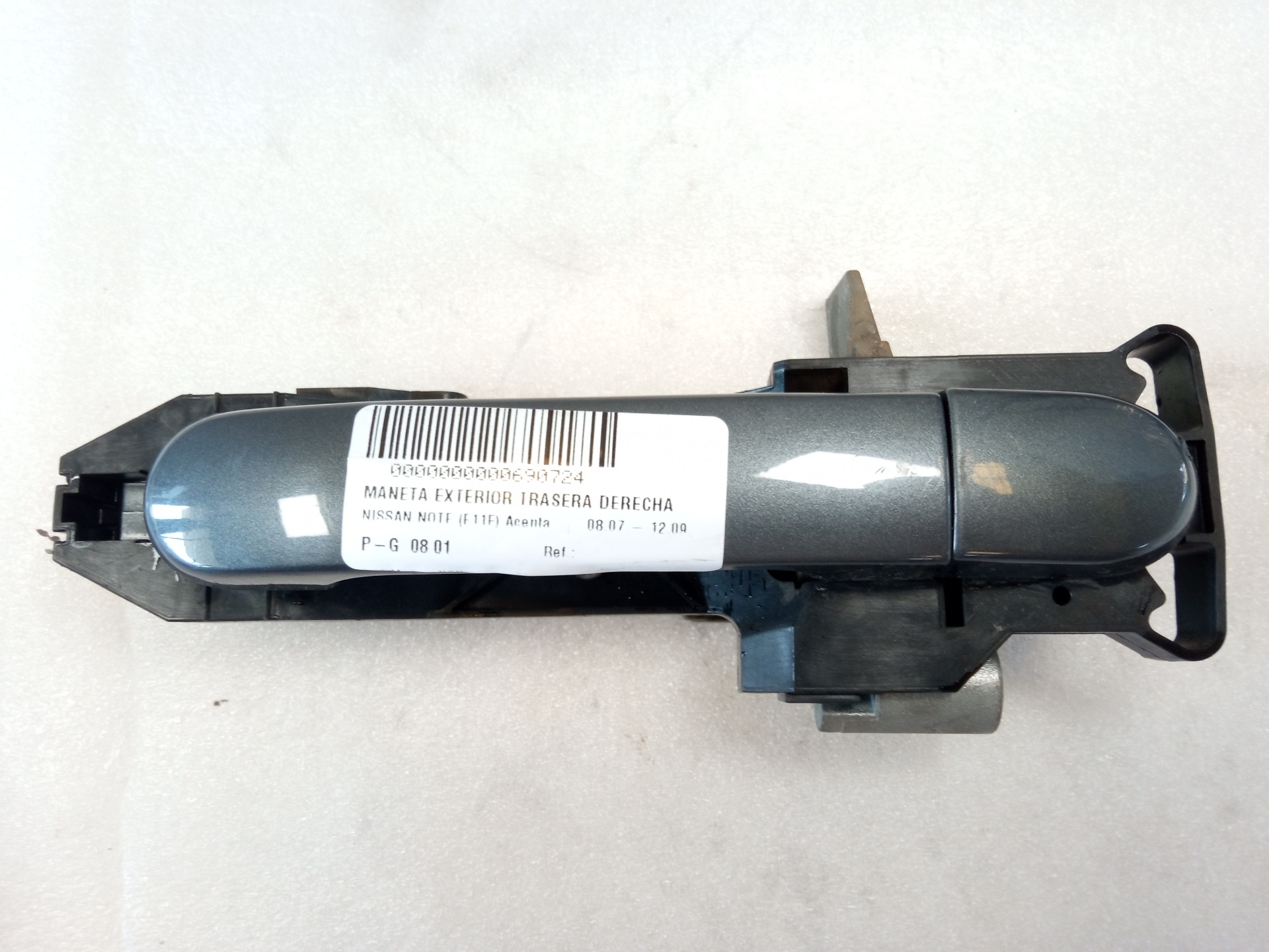 NISSAN Note 1 generation (2005-2014) Rear right door outer handle 24854879