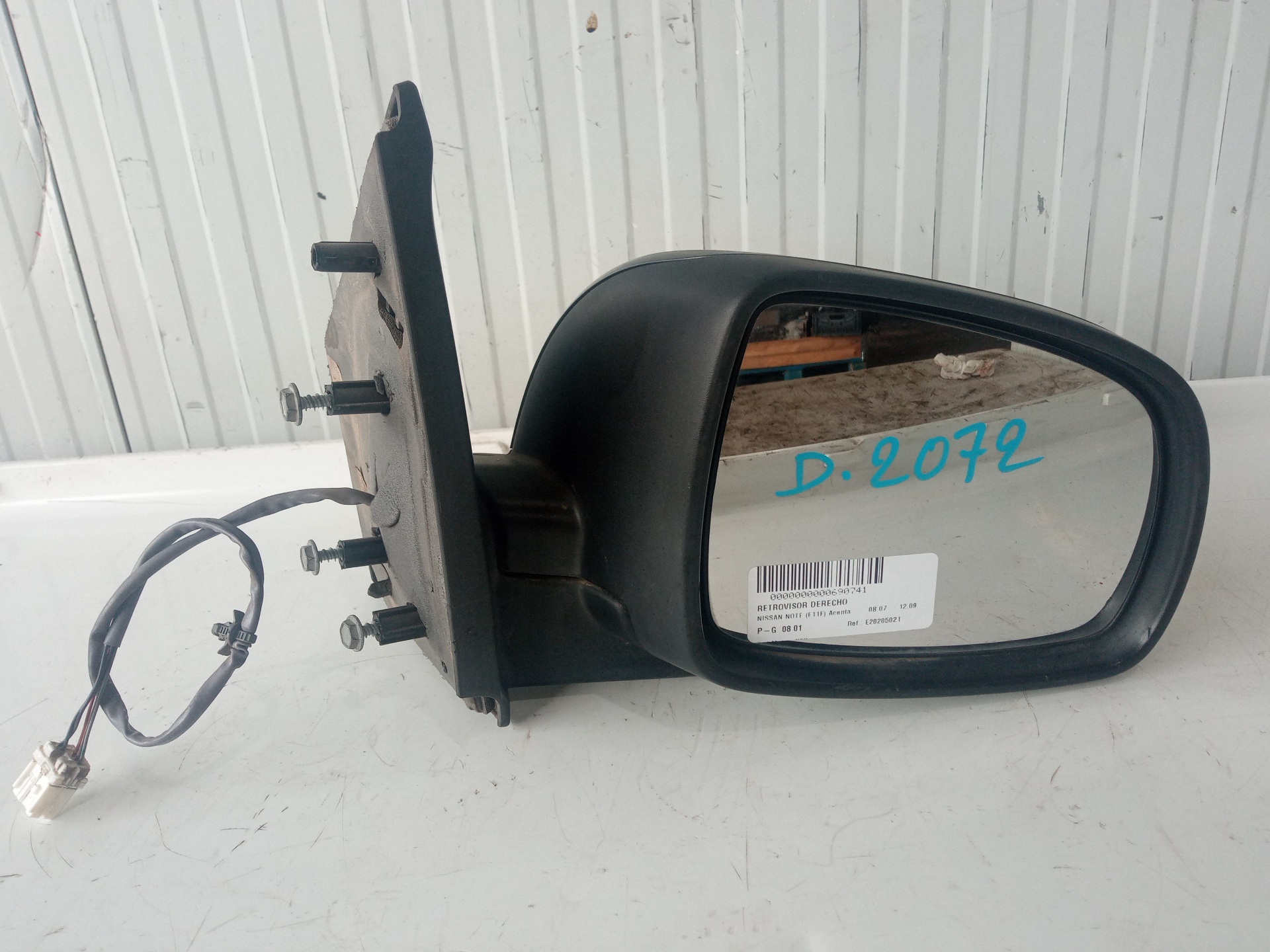 NISSAN Note 1 generation (2005-2014) Right Side Wing Mirror E20205021, 5PINES 24854830