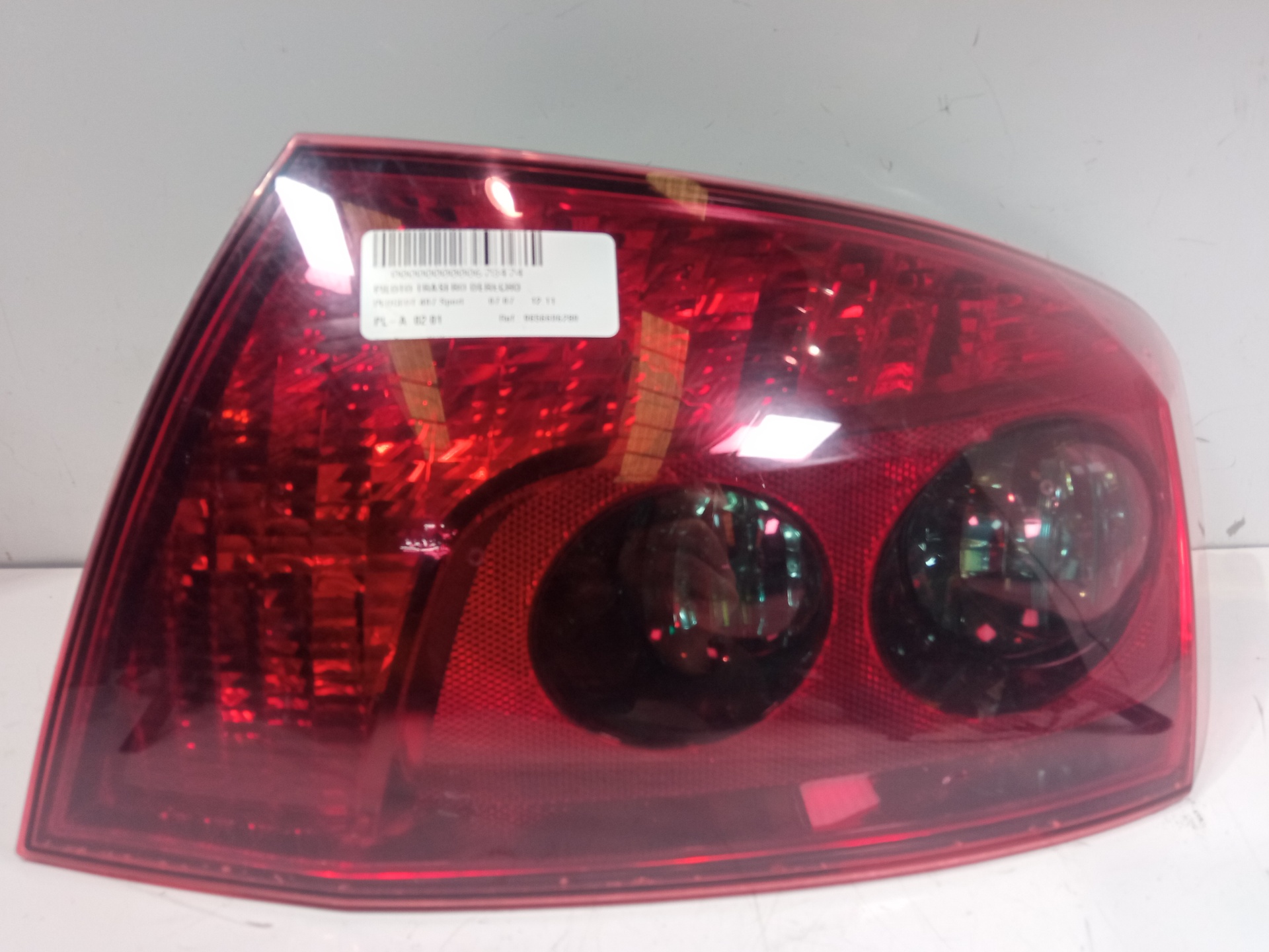 PEUGEOT 407 1 generation (2004-2010) Rear Right Taillight Lamp 9656606280, 6PINES 24869461