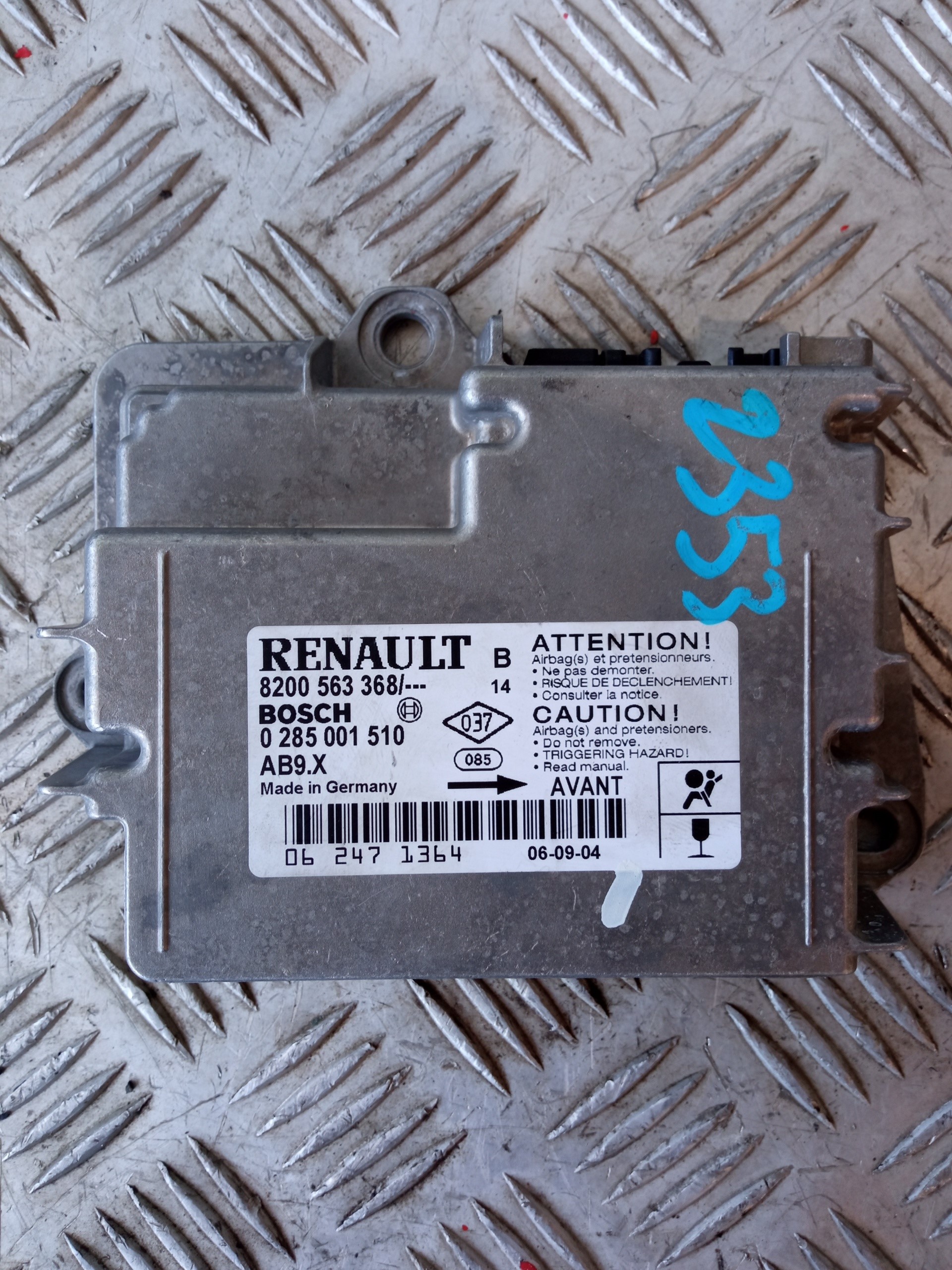 RENAULT Clio 3 generation (2005-2012) Блок SRS 8200563368 21951320