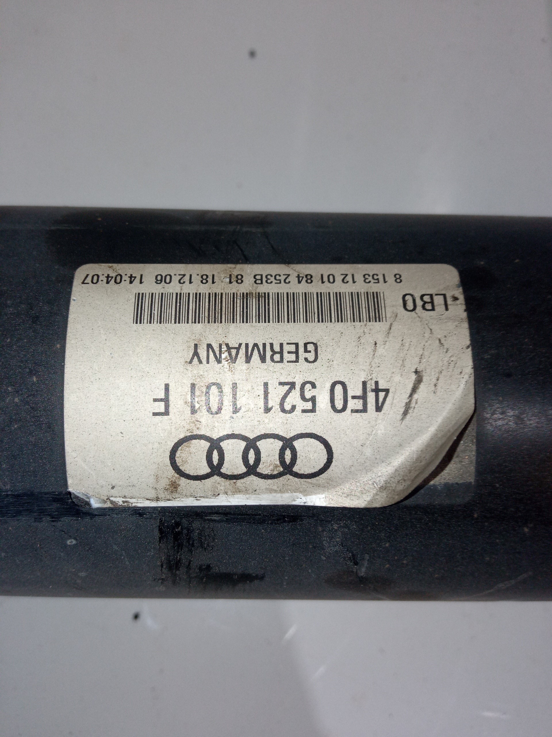 AUDI A6 C6/4F (2004-2011) Gearbox Short Propshaft 4F0521101F 24959072