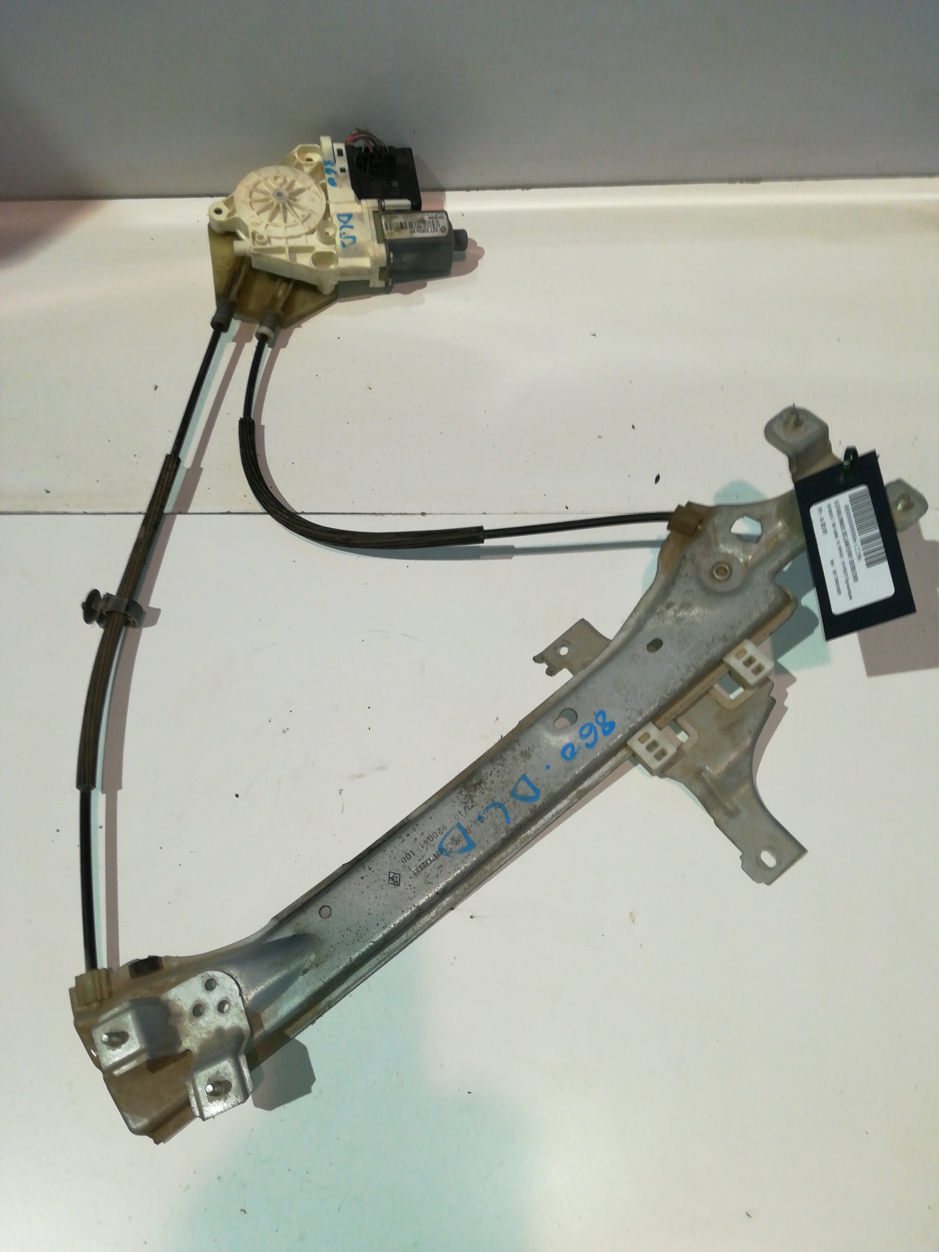 RENAULT Megane 3 generation (2008-2020) Front Right Door Window Regulator 827306548R, ELECTRICO 22349252