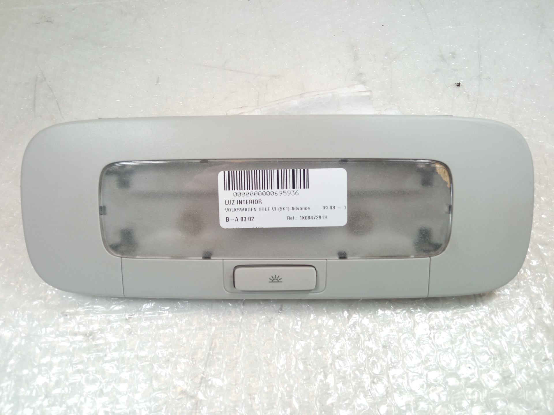 VOLKSWAGEN Golf 6 generation (2008-2015) Kitos salono dalys 1K0947291H 24884294