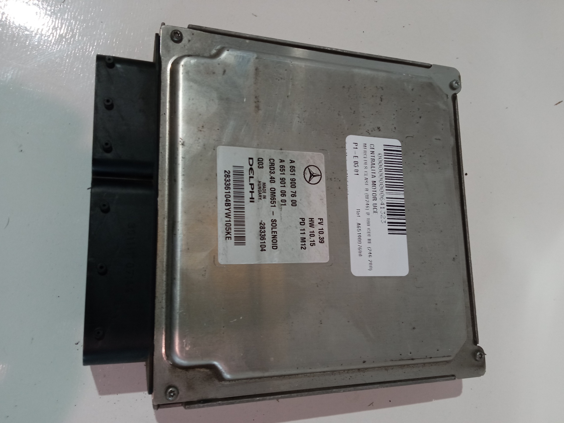 MERCEDES-BENZ B-Class W246 (2011-2020) Engine Control Unit ECU A6519007600 22387362