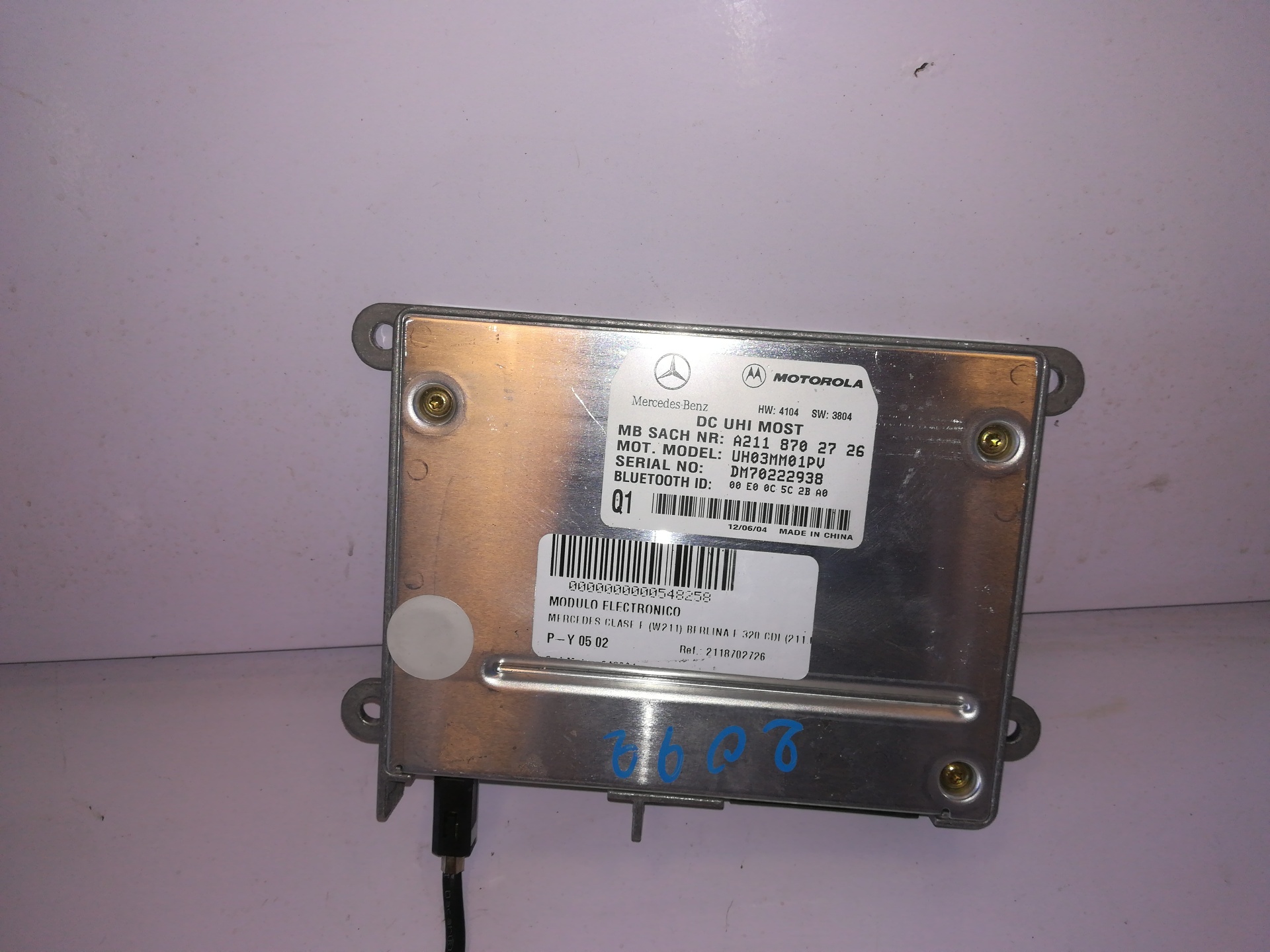 TOYOTA E-Class W211/S211 (2002-2009) Other Control Units 2118702726 22378247