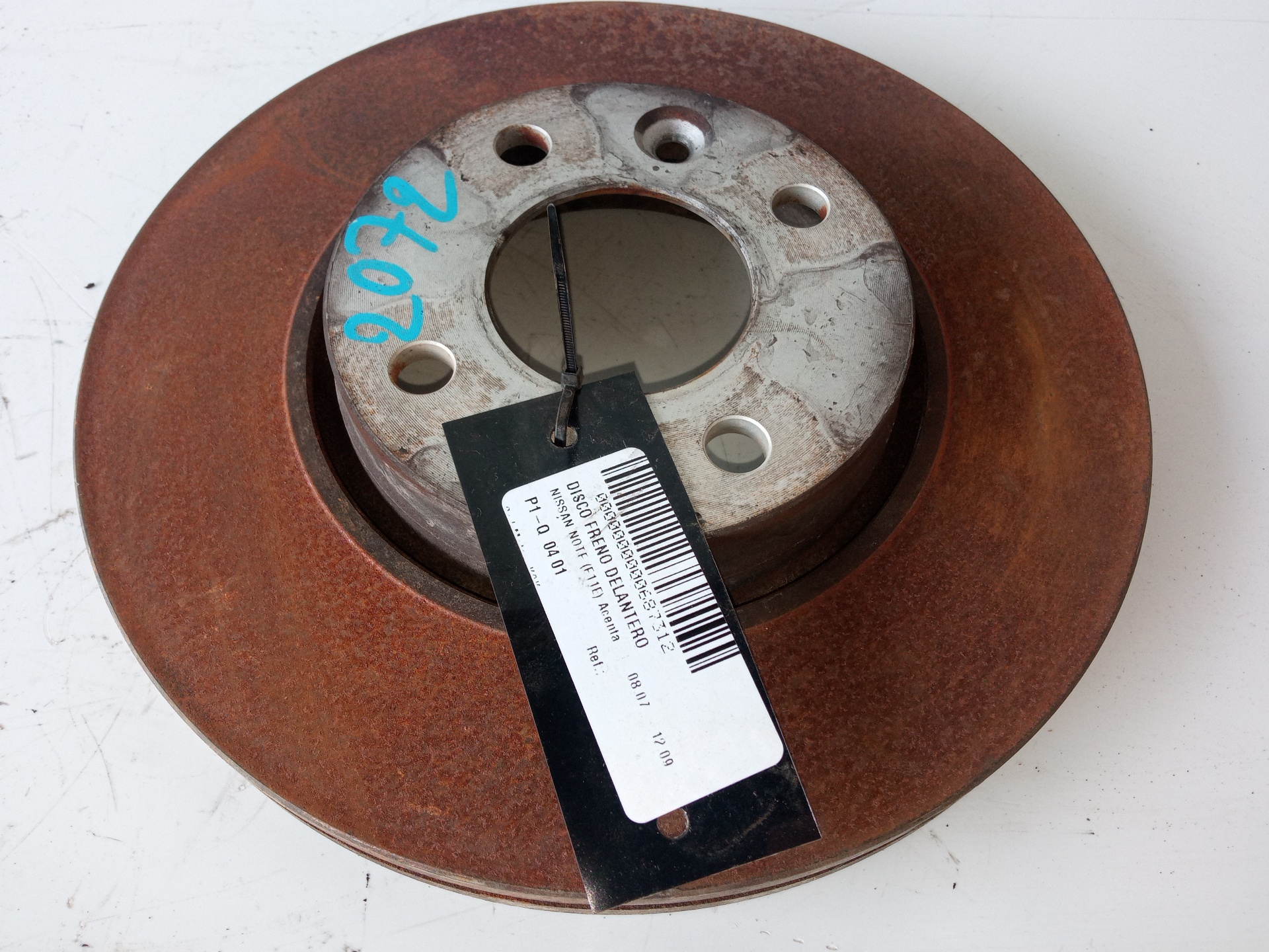 NISSAN Note 1 generation (2005-2014) Front Right Brake Disc 24854855