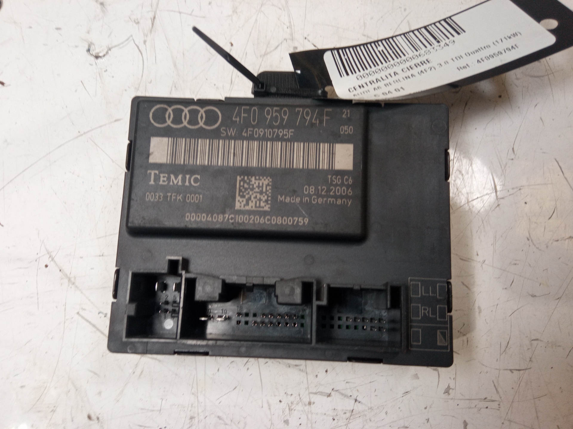 AUDI A6 C6/4F (2004-2011) Other Control Units 4F0959794F 24959032