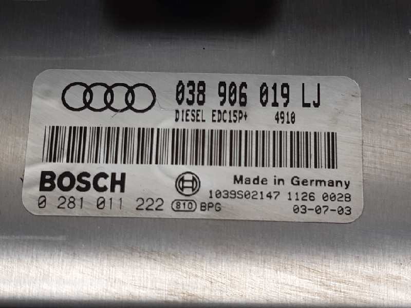 Motorsteuergerät AVF 0281011222 de Audi A4 b6 (8e2) 2000-2004 con 411385 km - pieza usada