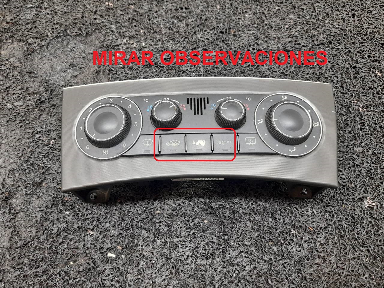 MERCEDES-BENZ C-Class W203/S203/CL203 (2000-2008) Pегулятор климы A2038303085 19363853