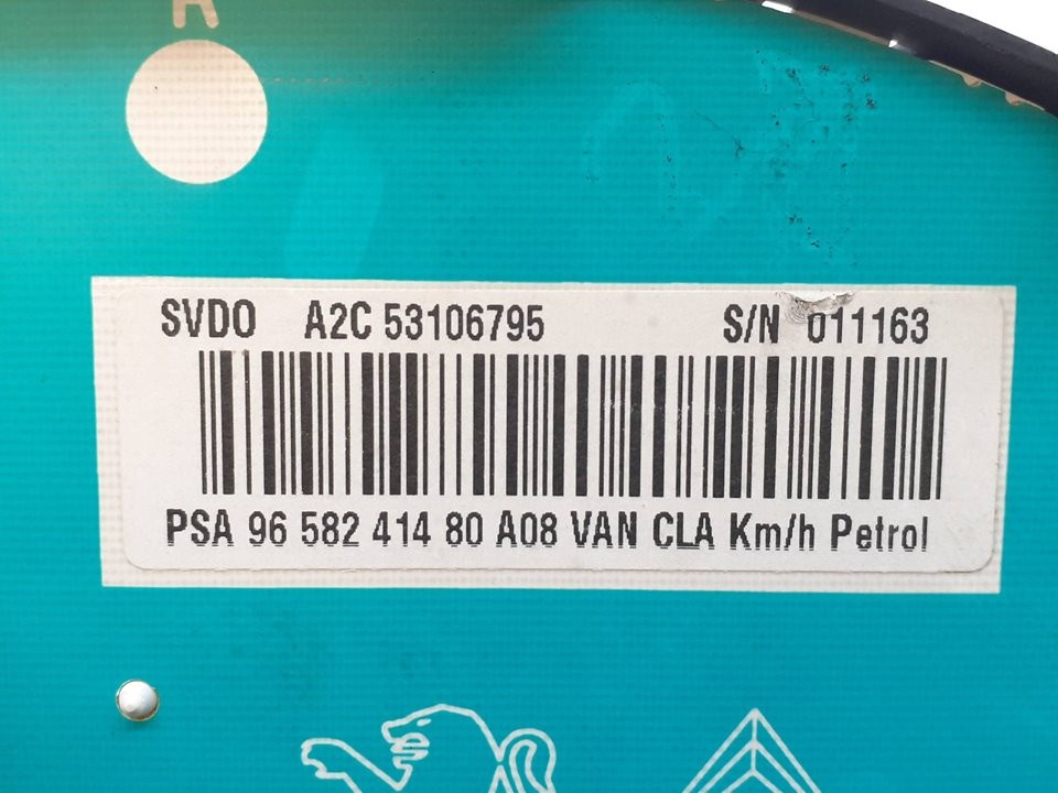 Cuadro de instrumentos KFV 9658241480 de Peugeot 1007 2005-2010 75 CV con 133240 km - pieza usada