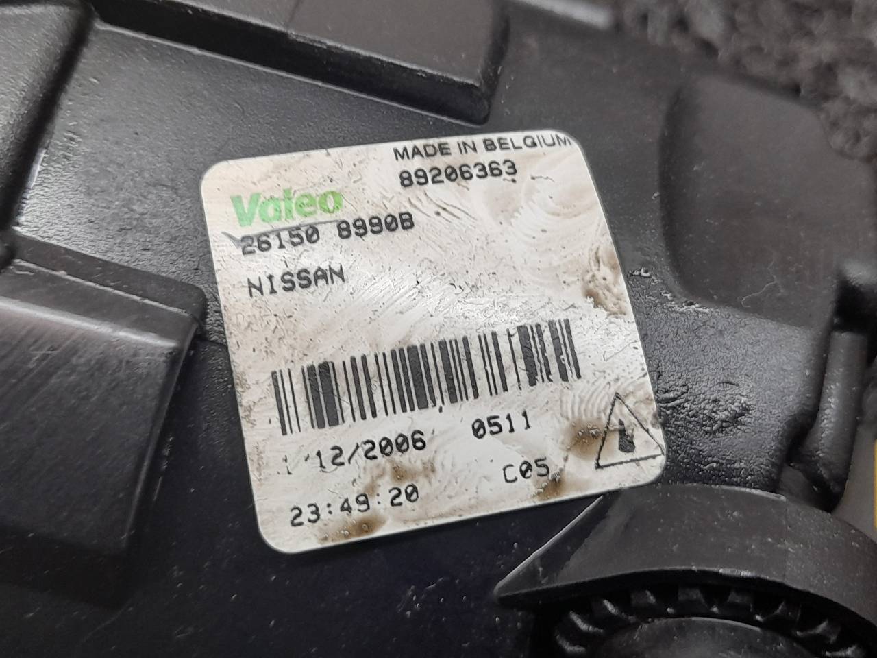 NISSAN Note 1 generation (2005-2014) Противотуманка бампера передняя правая 89206363 19351857