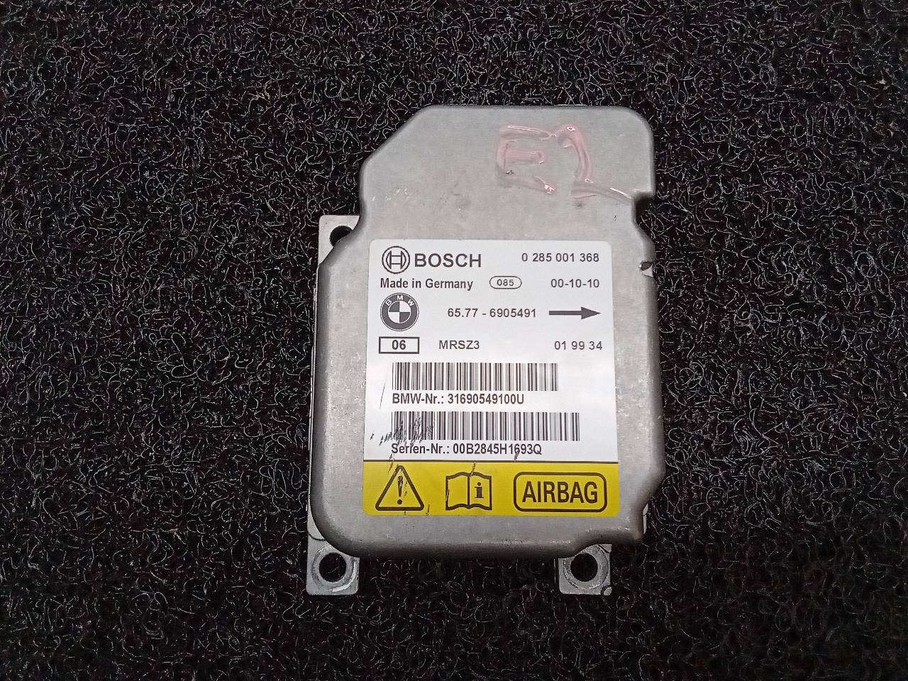 BMW 3 Series E46 (1997-2006) SRS Control Unit 0285001368,65776905491 19369252