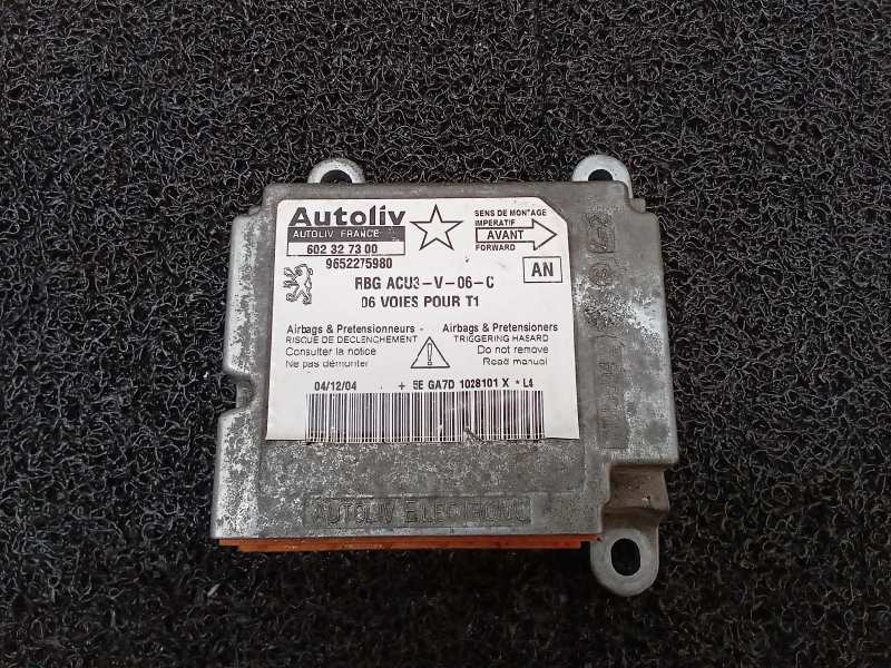 PEUGEOT 206 1 generation (1998-2009) SRS Control Unit 9652275980,603327300 19322178