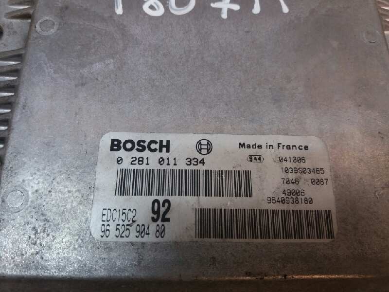 Switchboard engine uce RHT 0281011334 de Peugeot 807 2002-2010 107 CV con 298146 km - pieza usada