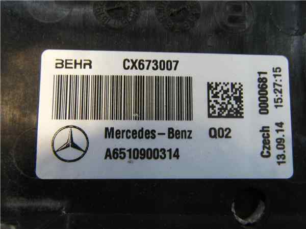 MERCEDES-BENZ C-Class W205/S205/C205 (2014-2023) Feltöltőlevegő-hűtőrács A6510900314 25899066