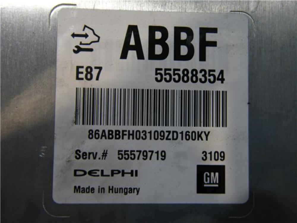 OPEL Astra J (2009-2020) Motorstyrenhet ECU 55588354 25898973