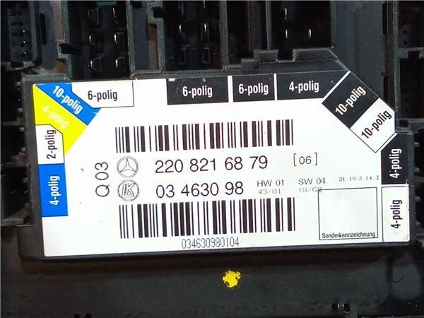 Centralita cierre OM 648.960 2208216879 de Mercedes-benz Clase s (bm 220) berlina 2003-2005 - pieza usada