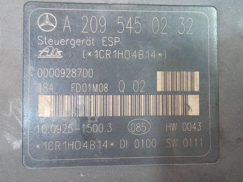 MERCEDES-BENZ C-Class W202/S202 (1993-2001) ABS Pump A0034319412 24545729