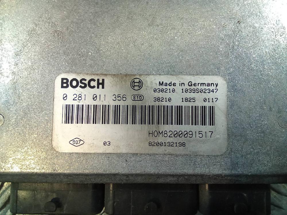 ACURA Engine Control Unit ECU 0281011356, 8200091517 24544231