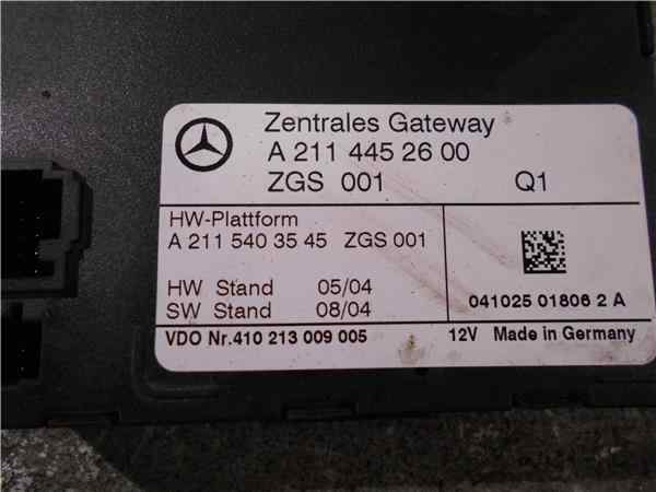 MERCEDES-BENZ E-Class W210/S210 (1995-2002) Other Control Units A2114452600 24541482