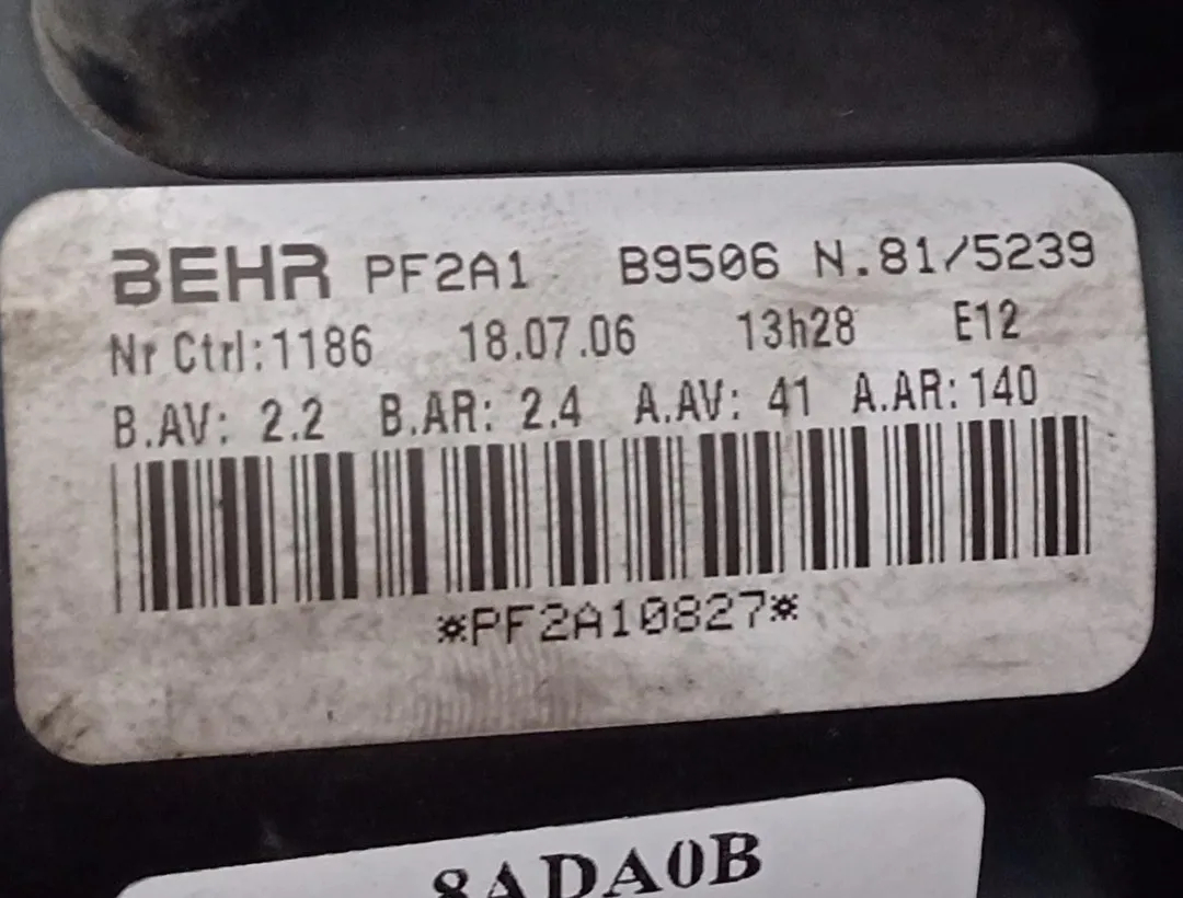 Electroventilador radiador aire acondicionado de Citroen C4 coupé (la_) 2004-2011 - pieza usada