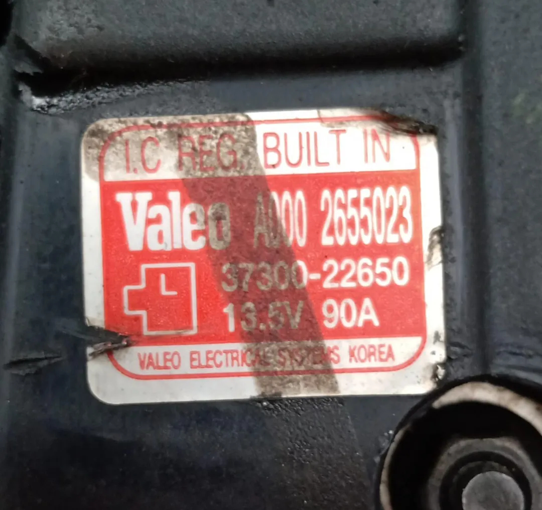 Generator 3730022650 de Hyundai Matrix (fc) 2001-2010 - pieza usada