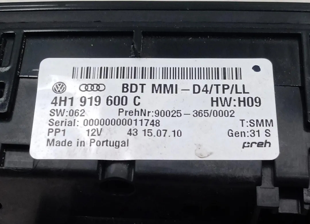 Mando multifunción CDT de Audi A8 d4 (4h2, 4h8, 4hc, 4hl) 0-0 - pieza usada