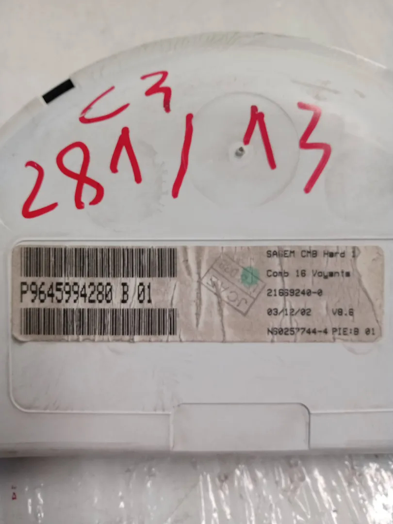 Odomètre HFX de Citroen C3 i (fc_, fn_) 2002-2005 - pieza usada