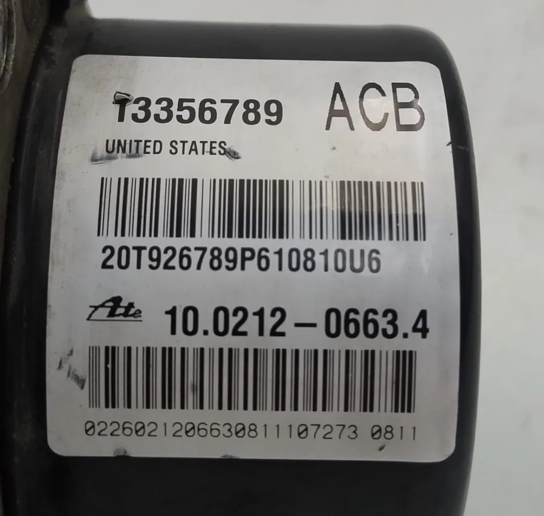 Abs pump A20DTH de Opel Astra j sports tourer (p10) 2010-2015 - pieza usada