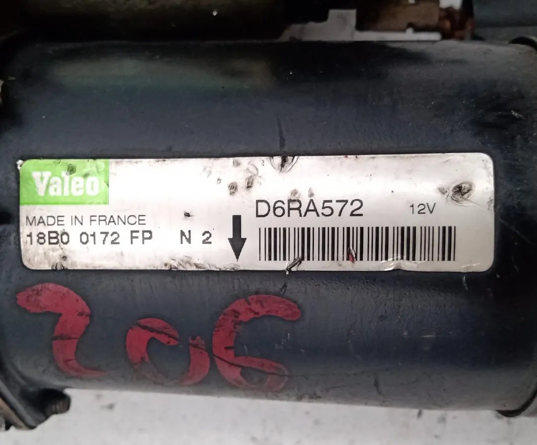 Motor arranque de Peugeot 206 sw (2e/k) 2002-2009 - pieza usada