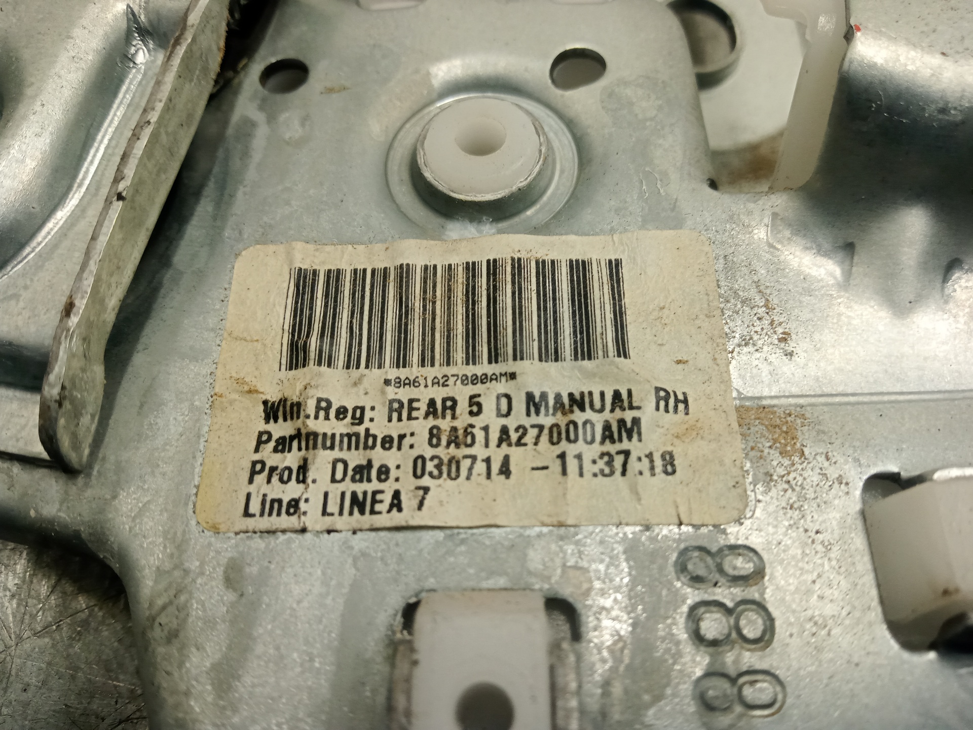 FORD Transit Регулятор вікна задніх правих дверей 8A61A27000AM,8A61A27000AM,8A61A27000AM 23645430