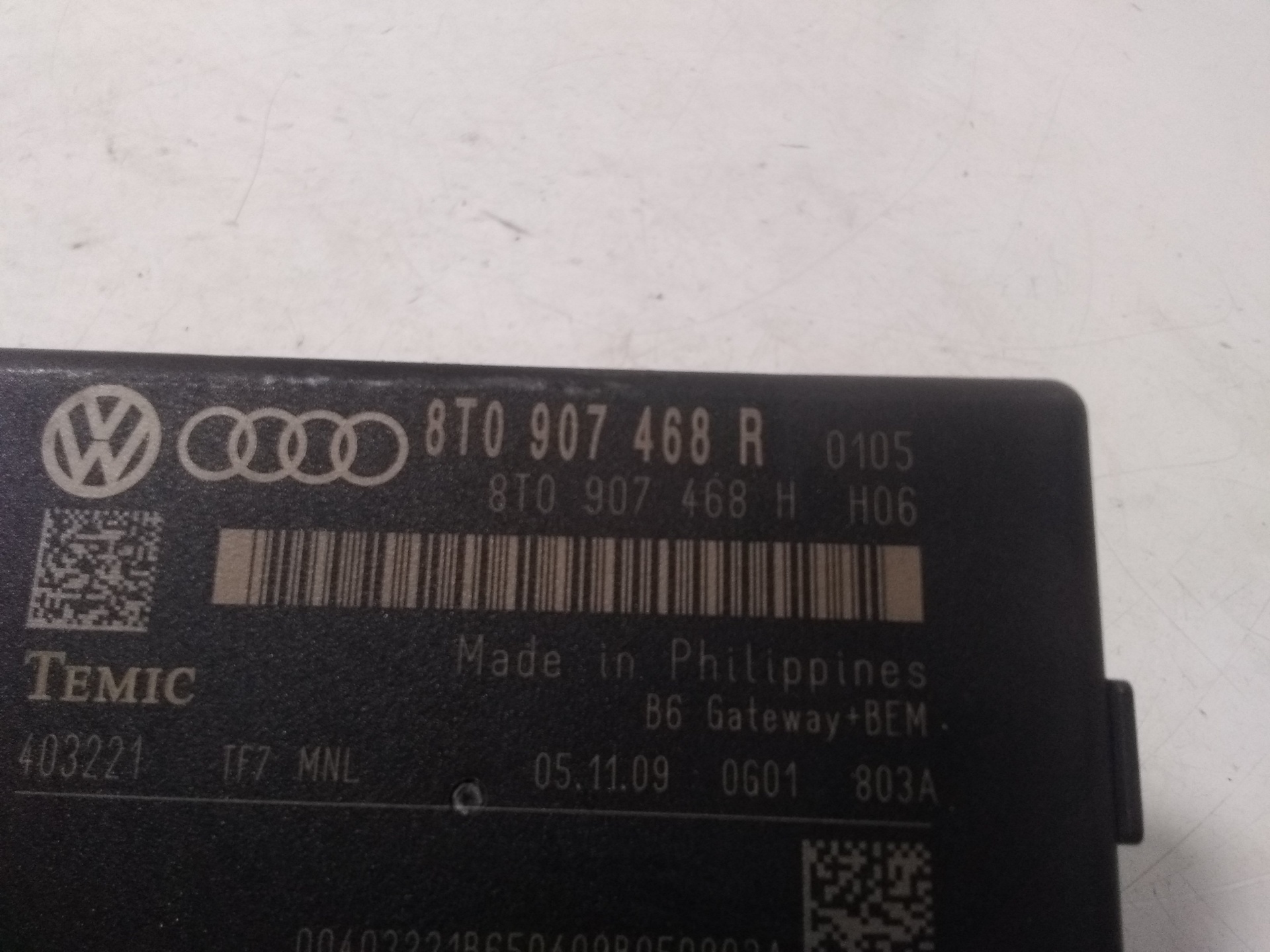 AUDI A4 B8/8K (2011-2016) Другие блоки управления 8T0907468R 26376554