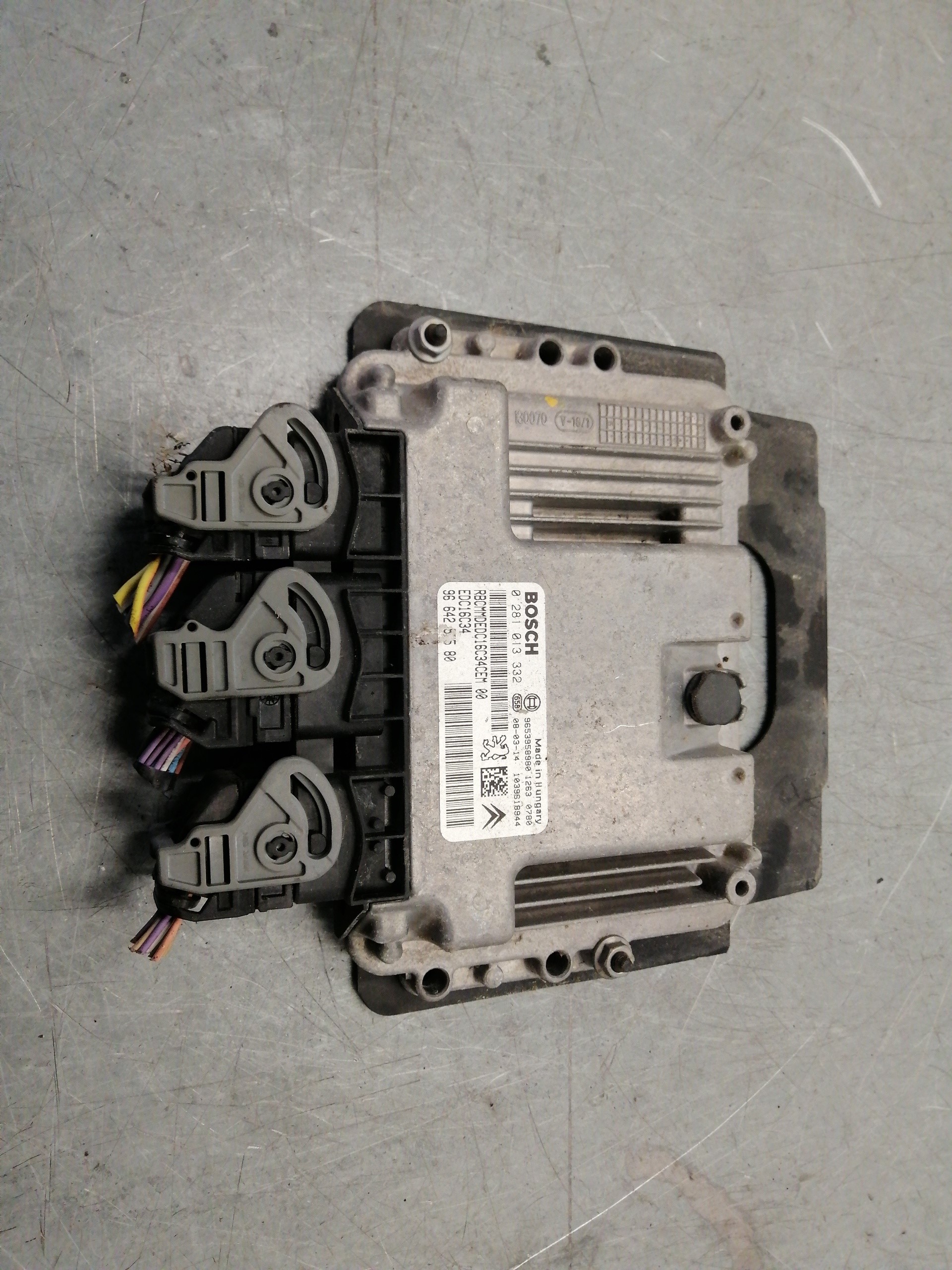 PEUGEOT 308 T7 (2007-2015) Блок керування двигуном ECU 0281013332 20113309