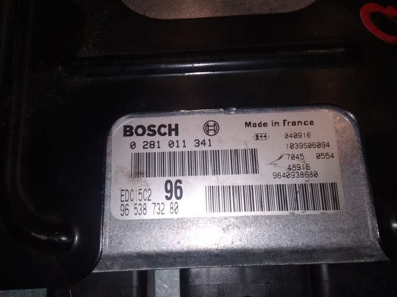 PEUGEOT 307 1 generation (2001-2008) Блок керування двигуном ECU 0281011341 19980961