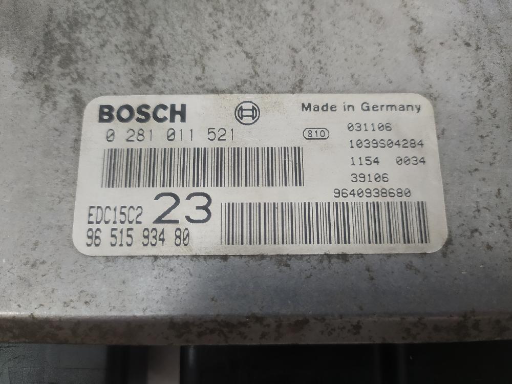 Centralina do motor RHY 0281011521 de Citroen Xsara picasso (n68) 1999-2011 90 CV con 172963 km - pieza usada