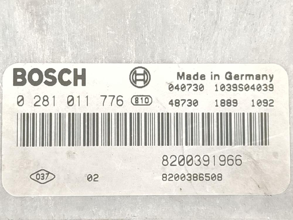 Switchboard engine uce F9Q 0281011776 de Renault Megane ii (bm0/1_, cm0/1_) 2002-2008 120 CV con 102587 km - pieza usada