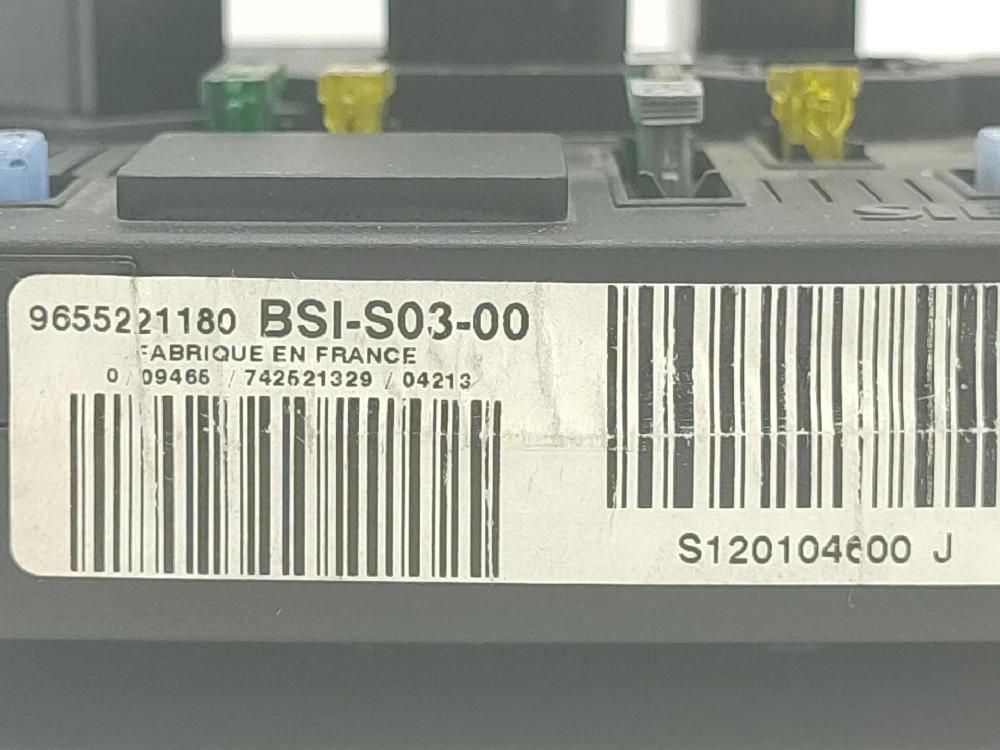Caja de relés / fusibles RHR 9655221180 de Peugeot 407 (6d_) 2004-2010 136 CV con 262873 km - pieza usada