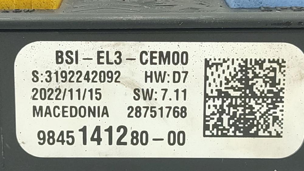 Caixa de relés / fusíveis YH01 9845141280 de Opel Corsa f (p2jo) 2019-0 102 CV con 31024 km - pieza usada