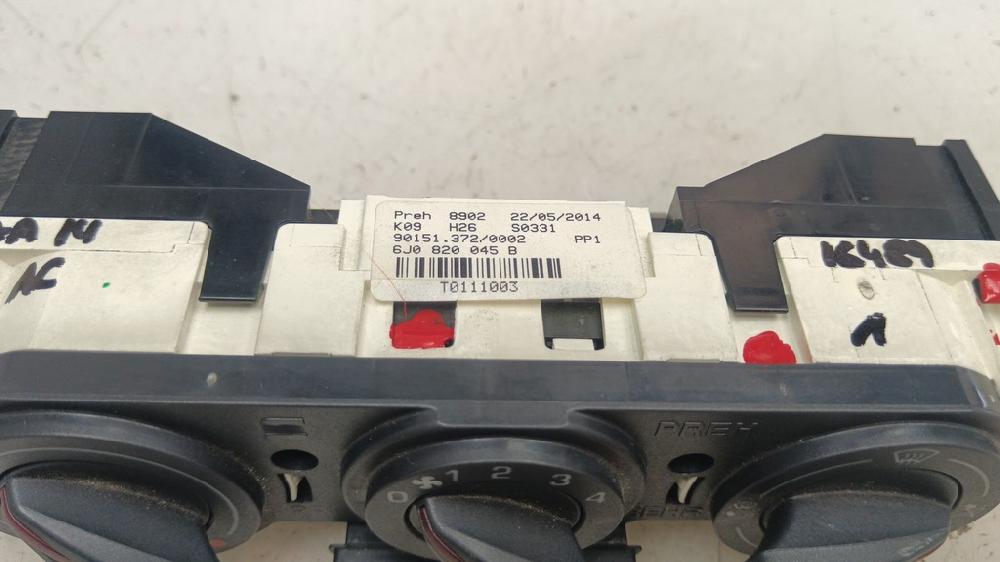 MANDO CALEFACCION AIRE ACONDICIONADO SEAT IBIZA 1.2 70CV, GASOLINA, MT, ACCIONAMIENTO DELANTERO