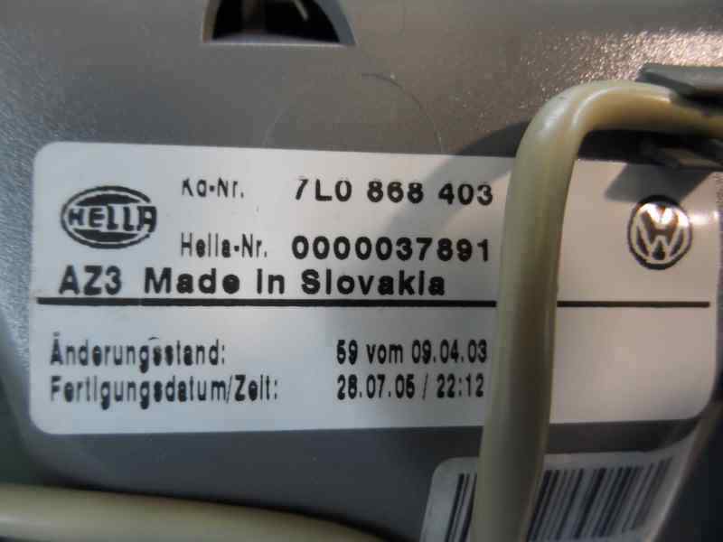 LUZ INTERIOR VOLKSWAGEN TOUAREG 3.0 TDI MT 225CV
