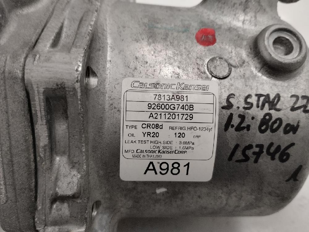 COMPRESOR AIRE ACONDICIONADO MITSUBISHI SPACE STAR 1.2 MT 80CV | 59KW