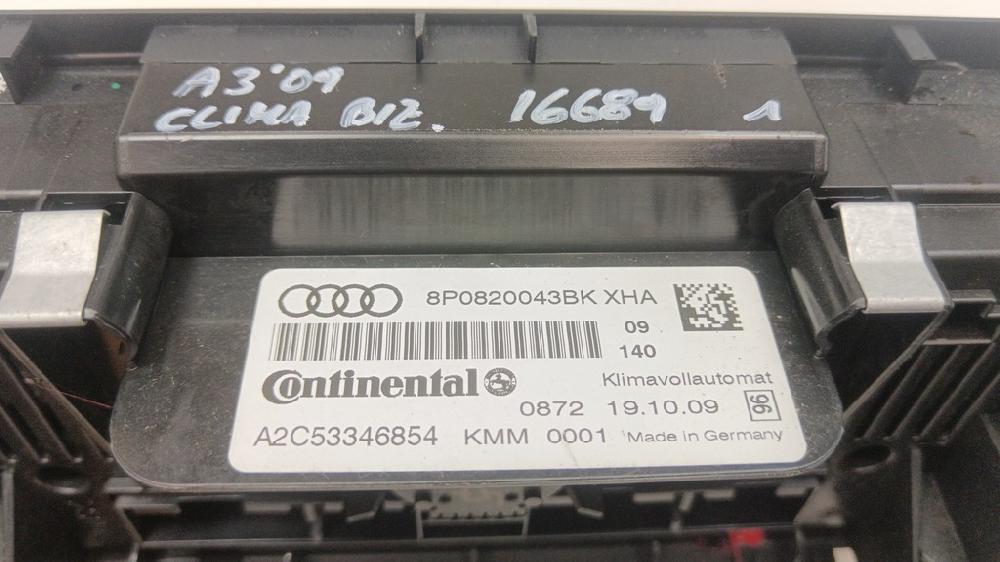 MANDO CLIMATIZADOR AUDI A3 2.0 TDI DPF MT 140CV